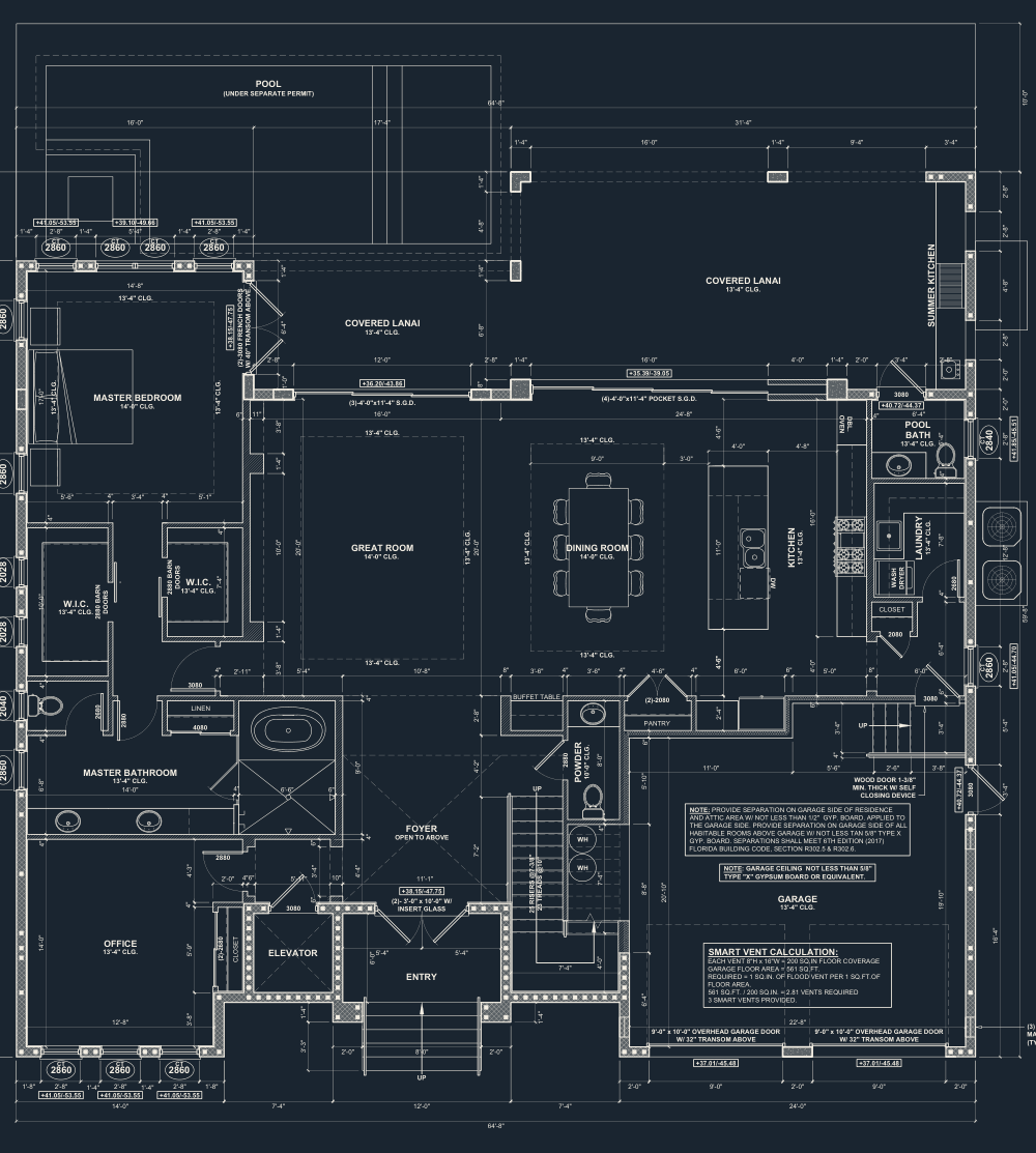 First level floor plan, sheet A-2